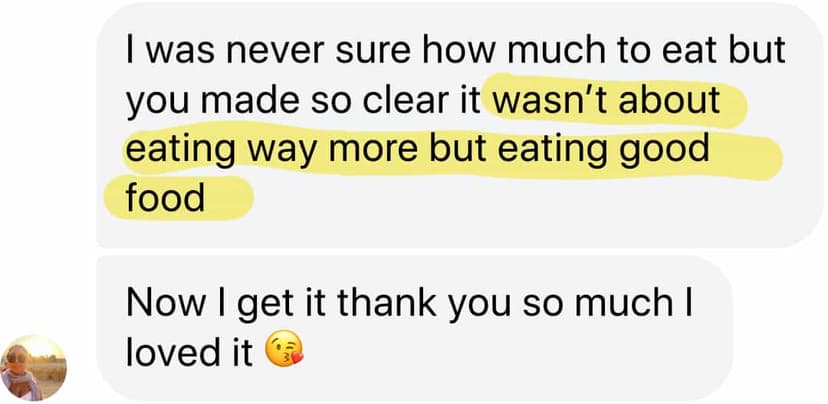 Testimonial message 3