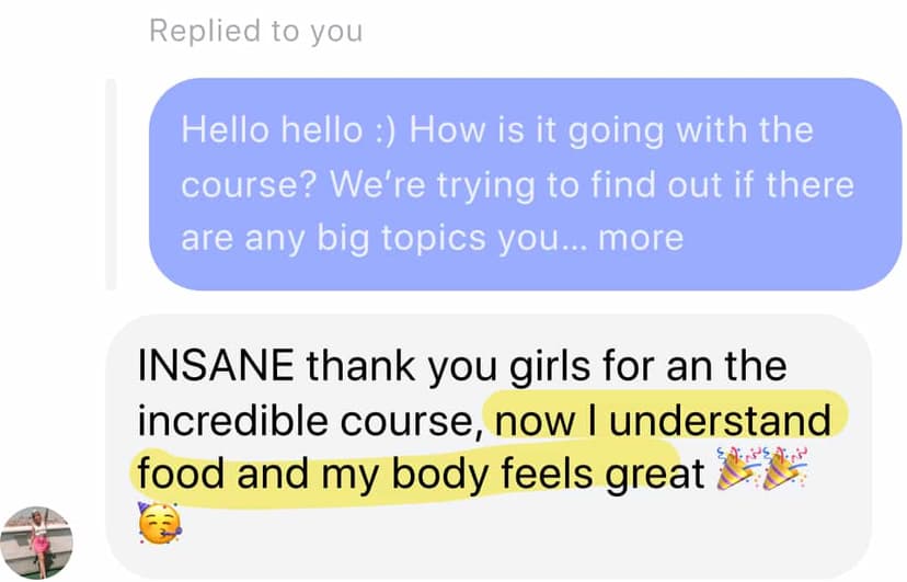 Testimonial message 6